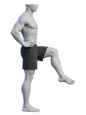 Ankle circles, middle position