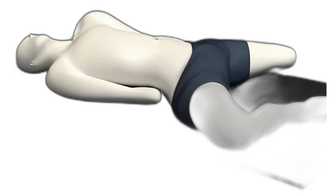 Ankle pumps lying down, position