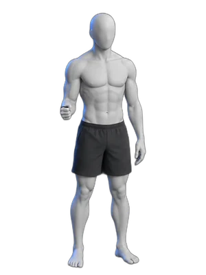 Inward rotation with a band, start position
