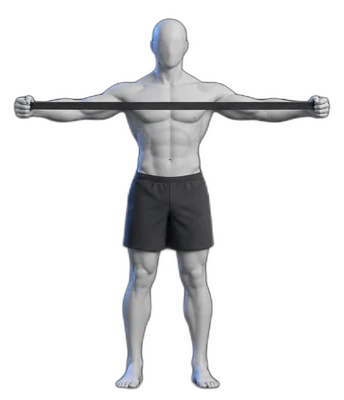 Band pull-aparts, end position