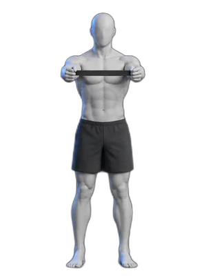 Band pull-aparts, start position
