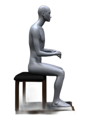 Chin tucks, end position