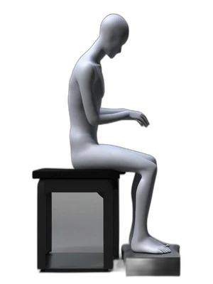 Chin tucks, start position