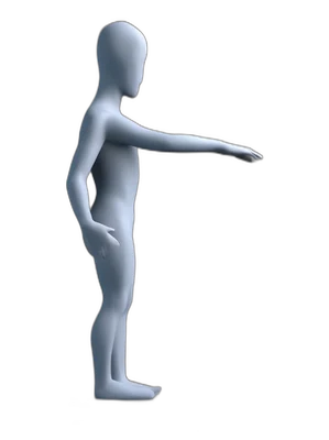 Feet-together stance, hold position
