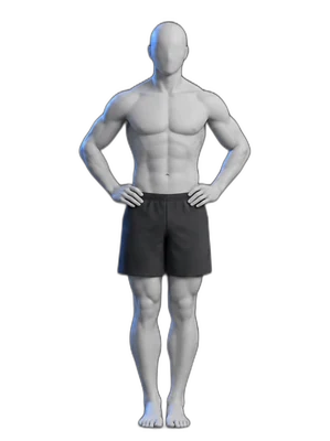 Side leg lifts, start position