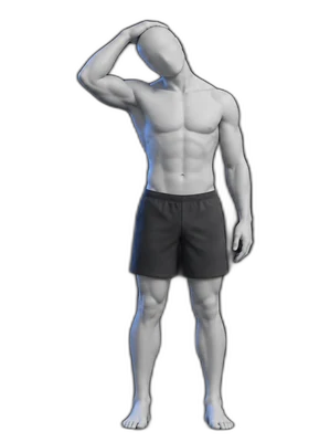 Neck side stretch, hold position