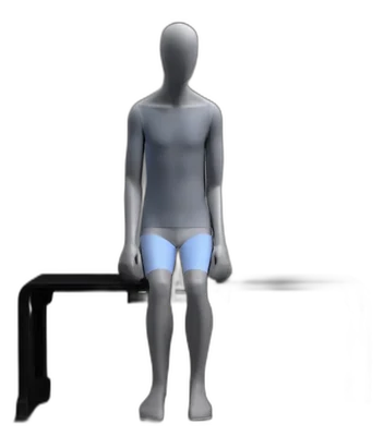 Seated arm raise to the side, start position