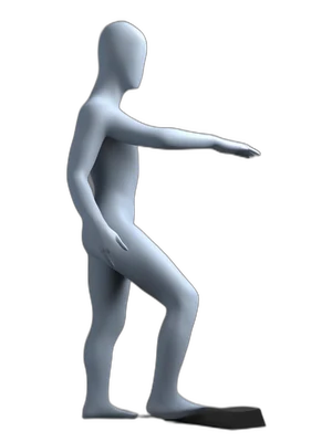 Single leg stance, hold position