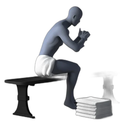 Table slides, end position