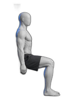 Wall sit, hold position
