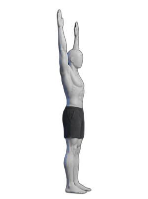 Wall slides, end position