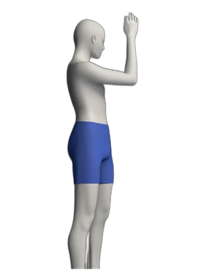 Wall walking with fingers, start position